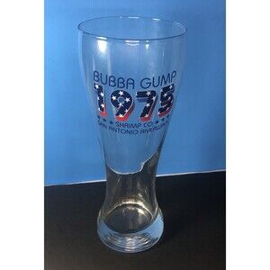 1975 Bubba Gump  Shrimp Co Beer Glass Tall Pilsner 20oz San Antonio Riverwalk